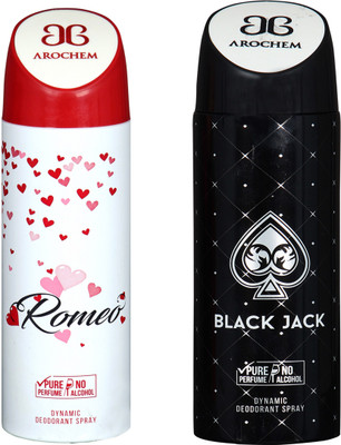 

Arochem A-20 DEODORANT SPRAY NO ALCOHOL PURE PERFUME DYNAMIC BODY APRAY Deodorant Spray - For Men & Women(200 ml, Pack of 2)