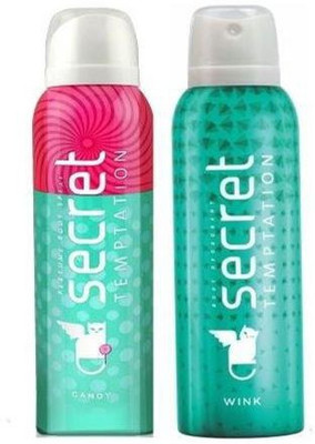 

Secret Temptation Candy and Wink Deodorant Spray - For Women(300 ml, Pack of 2)