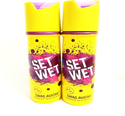 

Set Wet Swag Avatar Deodorant Spray - For Men(300 ml, Pack of 2)