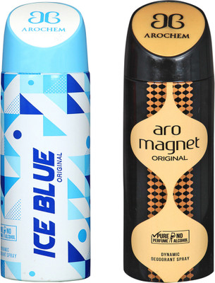 

Arochem A-48 DEODORANT SPRAY NO ALCOHOL PURE PERFUME DYNAMIC BODY APRAY Deodorant Spray - For Men & Women(200 ml, Pack of 2)