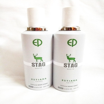 

Estiara Stag White Body Spray - For Men(400 ml, Pack of 2)