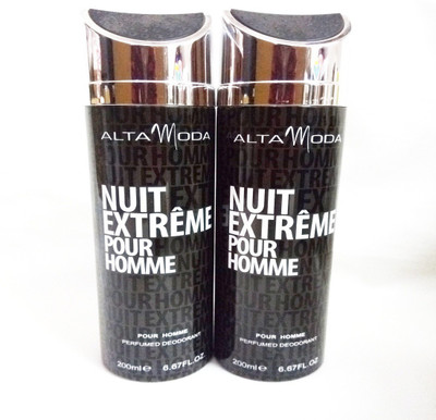 

Alta Moda Nuit Extreme Deodorant Spray - For Men(400 ml, Pack of 2)