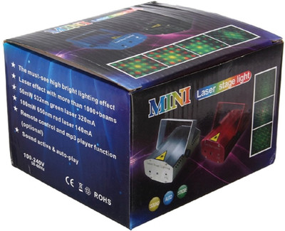 WunderVoX REMOTE CONTROL LED STAGE LIGHTING PROJECTOR FOR DISCO XMAS PARTY-a45 Shower Laser Light(Ball Diameter: 10 cm)