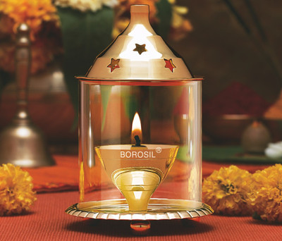 2% OFF on BOROSIL Akhand Diya Brass Table Diya(Height: 4 inch) 2% OFF on BOROSIL Akhand Diya Brass Table Diya(Height: 4 inch)