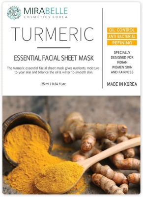 

MIRABELLE KOREA TURMERIC ESSENTIAL FACIAL SHEET MASK (A PACK OF 5)(250 g)