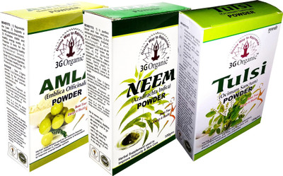 

3G Organic Anti Acne Pimples with Organic Amla Neem Tulsi Face Pack Combo(300 g)