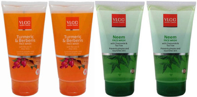 

VLCC COMBO KIT OF NEEM & TURMERIC & BERBERIS FACE WASH (150ml*2) Face Wash(600 g)