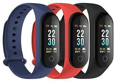 

Crystal Digital M3 Smart Black Wristband Tracker Band Design For Samsung Galaxy S7+ Fitness Band(Black)
