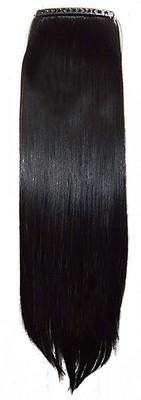 

Fully 5 Clips Synthetic Extension For Girls And Women Stylish , Extensions For Marriages And Parties, Straight Extension For Women Long , Pack Of 1 Hair Extension