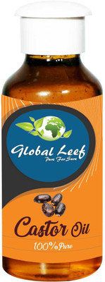 

global leef Cold-Pressed 100% Pure Castor Oil Hair Oil (100 ml) Hair Oil(100 ml)
