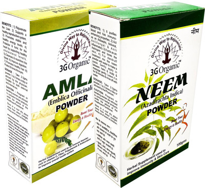 

3G organic Amla Neem Organic Anti Dandruff And Anti Hair Fall Combo Pack(200 g)
