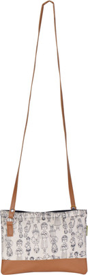 

Jute Cottage Sling Bag(Brown)