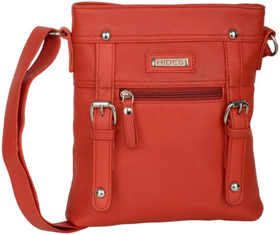 

AspenLeather Messenger Bag(Red)