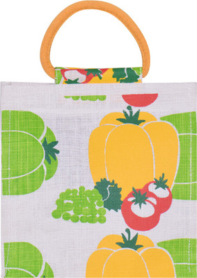

Jute Cottage Hand-held Bag(White)
