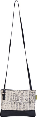 

Jute Cottage Sling Bag(Black)