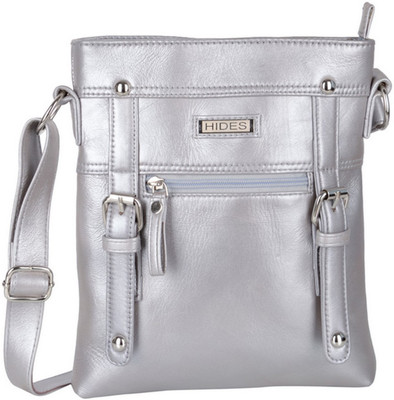 

AspenLeather Messenger Bag(Silver)