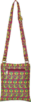 

Jute Cottage Sling Bag(Maroon)