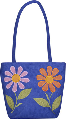 

Jute Cottage Shoulder Bag(Blue)