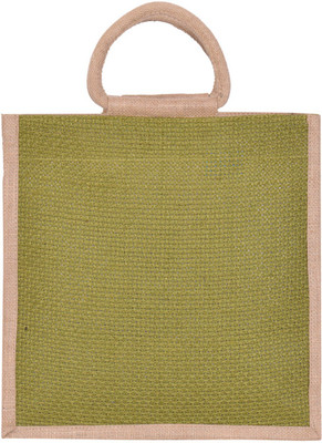 

Jute Cottage Hand-held Bag(Green)
