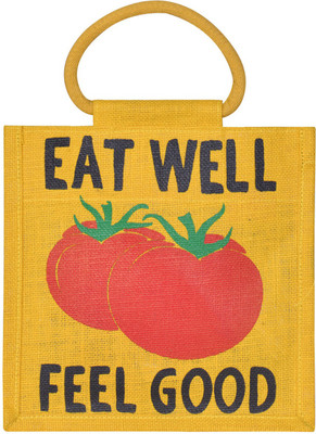 

Jute Cottage Hand-held Bag(Yellow)
