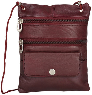 

AspenLeather Messenger Bag(Maroon)