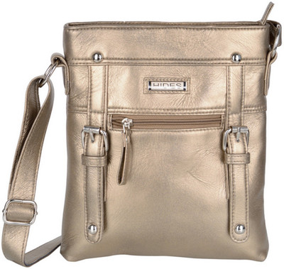 

AspenLeather Messenger Bag(Gold)
