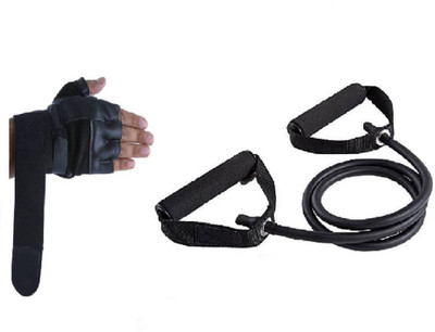 

Leosportz Toning tube with Gym Gloves Gym & Fitness Kit