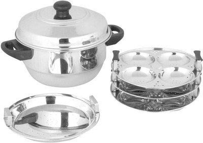 

ekitchen Alisha 3 Idly Plates (12 idlies) and 1 Steamer Plate Induction & Standard Idli Maker(3 Plates , 12 Idlis )