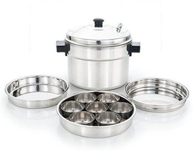 

ekitchen Alisha Dhokla Cooker , 2 Dhokla Plates, 1 Steamer Plate , 7 Bowls Induction & Standard Idli Maker(3 Plates , 7 Idlis )