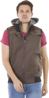 Burdy Sleeveless Solid Men Jacket