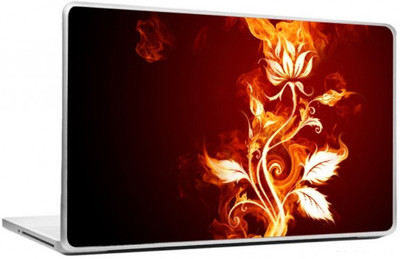 HD Arts Fire Flower Abstract ECO Vinyl Laptop Decal 15.6