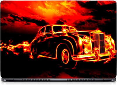 Gallery 83 ® 3D Fire Car Exclusive High Quality Laptop Decal, laptop skin sticker 15.6 inch (15 x 10) Inch G83_skin_0315new Vinyl Laptop Decal 15.6