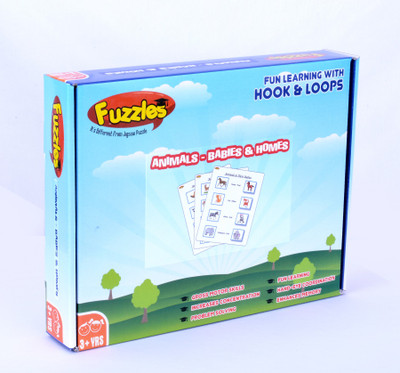 

Fuzzles Animals; Babies & Homes(Blue)
