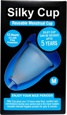 Silky Cup Medium Reusable Menstrual Cup(Pack of 1)