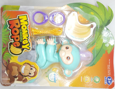 

Skylofts Rope Climbing Monkey Toy with Music & Lights Toys for Kids(Green)