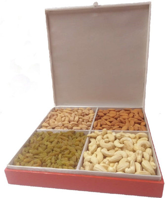 

Bellanuts Dry Fruit & Nut Gift Pack Hamper (Combo of Pistachios,Almonds,Raisins,Cashews) Cashews, Raisins, Pistachios, Almonds(1150 g, Box)