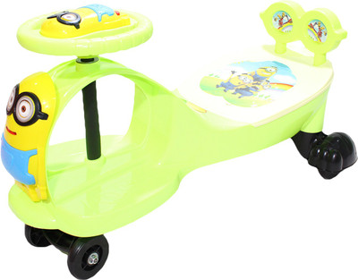 

Blubud Kids Twist and Swing Car with Music & Light- Suitable for Children 2 to 5 Years. (Red)(Green)