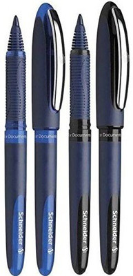 schneider Set, 0.6 mm, 4 Pcs, 2 Colours Roller Ball Pen(Pack of 4, Ink Color - Multicolor)