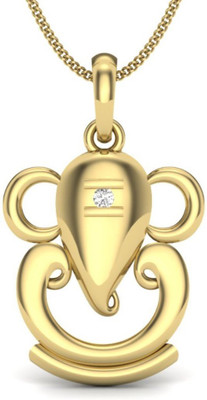 Chandrika Pearls ganesh Gold-plated Cubic Zirconia Alloy Pendant