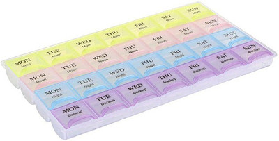 

maruti sales 28 days multi functional Pill Box(Multicolor)
