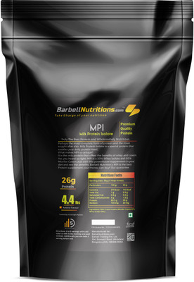 Barbell Nutritions.com MPI (Milk Protein Isolate) Micellar Casein+Whey Isolate Protein Blends(2.0 kg, Natural (Unsweetened))