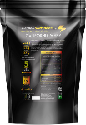 

Barbell Nutritions.com California Whey Premium Whey Protein(2.27 kg, Ice Cream Vanilla)
