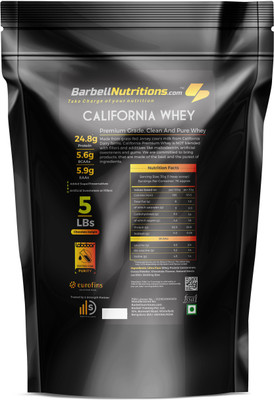 

Barbell Nutritions.com California Whey Premium Whey Protein(2.27 kg, Chocolate Delight)