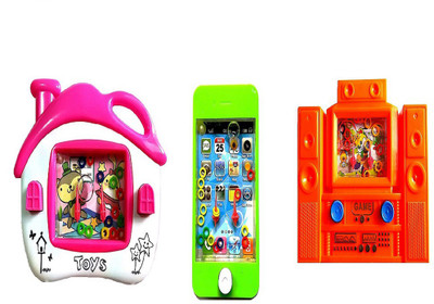 

Reyansh Collection Puzzle Water Mobile Toy Game For Kids- 3Pc's(Combo)(3 Pieces)