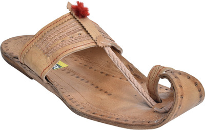 

Kolaapuri Center Men Tan Flats
