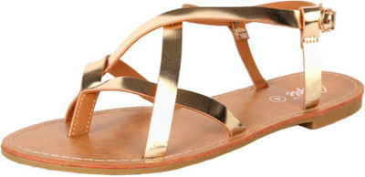 

People Women Gold Flats