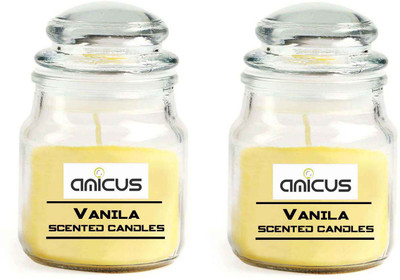 

Amicus Vanilla Jar Candle 2 Pieces Set Each 84 Grams(84 g)