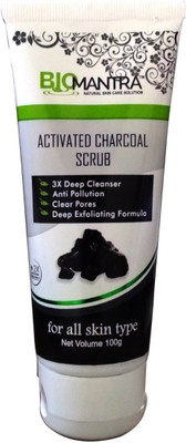 

Biomantra ACTIVATED CHARCOAL SCRUB 100 GM Scrub(100 g)