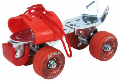 

Jonex Tenacity Youth Adjustable Quad Roller Skates - Size Free UK(Red)