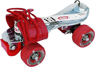 

Jonex Deluxe Adjustable Faster Roller Skates Quad Roller Skates - Size Free UK(Red)